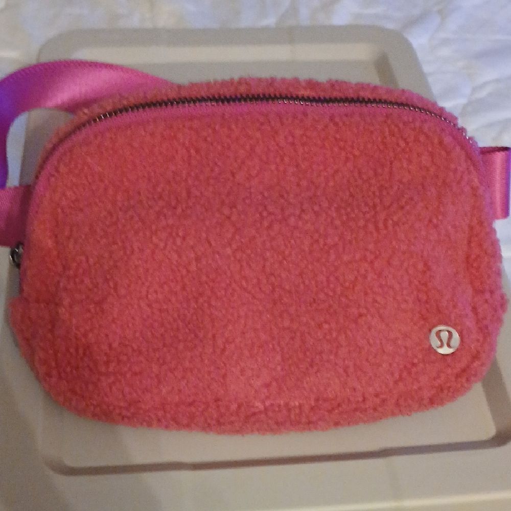 Lululemon Pink Sherpa Crossbody Bag